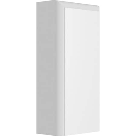 Ekena Millwork Standard Foster Plinth Block With Rounded Edge, 2"W x 4"H x 1"P PBP020X040X100FOS05